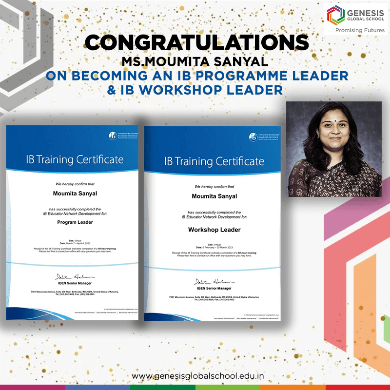 Congratulating Programme Leader AND As Workshop Leader 